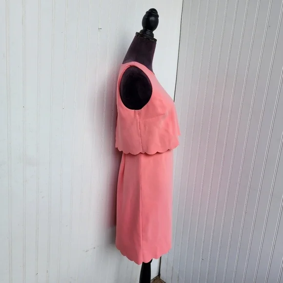 LOFT Pink Sleeveless Tiered Mini Dress for Cocktail - Picture 7 of 15